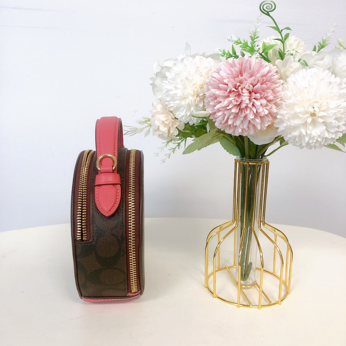 Coach Canteen Crossbody In Signature Canvas With Varsity Motif CB870 IM/Brown Coach Canteen Crossbody In Signature Canvas With Varsity Motif CB870 IM/Brown